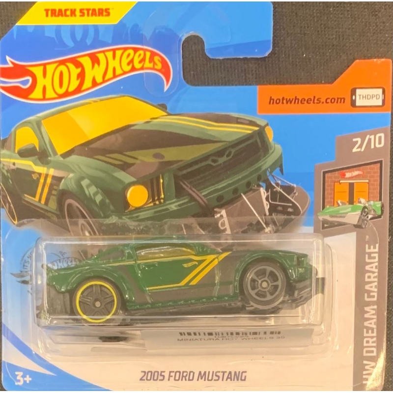 HOT WHEELS - 2005 FORD MUSTANG VERDE DE 2018 2/10 COM BLISTER PEQUENO