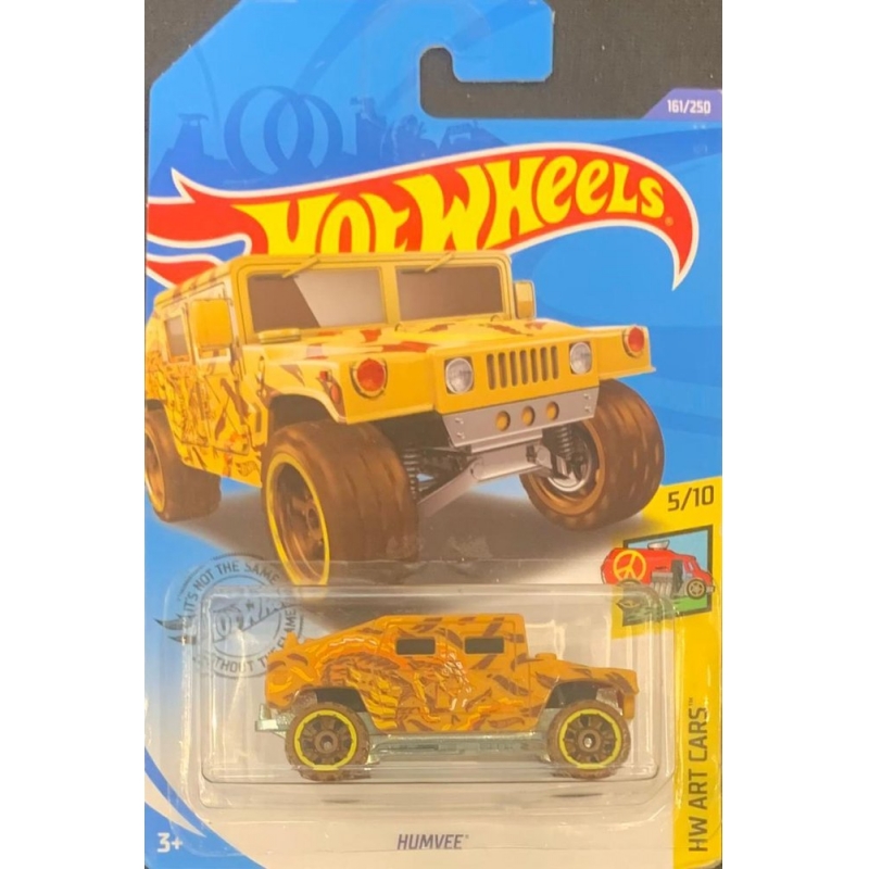 HOT WHEELS - HUMVEE AMARELO DE 2018 5/10 COM BLISTER NORMAL