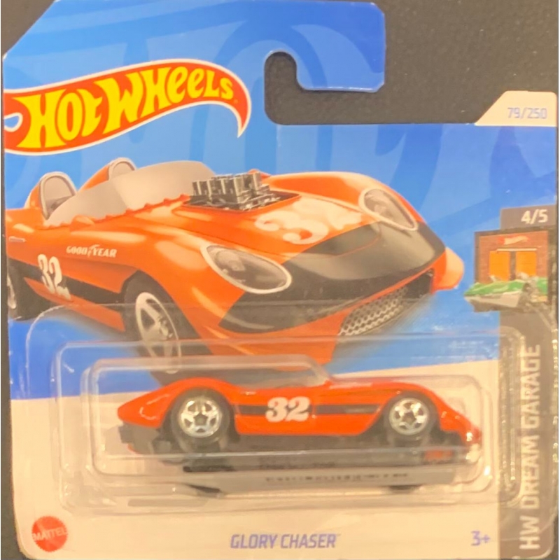 HOT WHEELS - GLORY CHASER LARANJA DE 2021 4/5 COM BLISTER PEQUENO