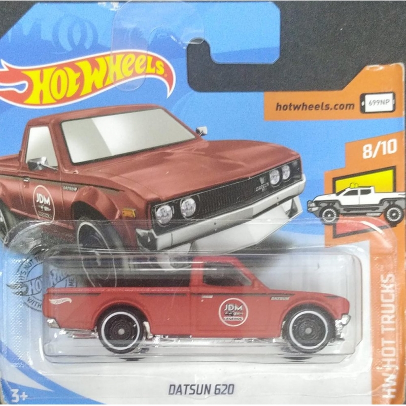 HOT WHEELS DATSUN 620 8/10 2018 VERMELHO EMBALAGEM PEQUENA