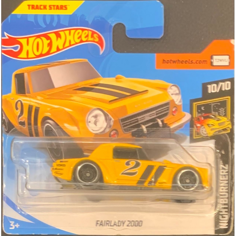 HOT WHEELS - FAIRLADY 2000 AMARELO DE 2018 10/10 COM BLISTER PEQUENO