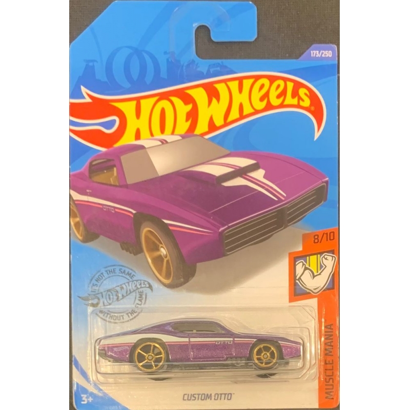 HOT WHEELS - CUSTOM OTTO ROXO DE 2018 8/10 COM BLISTER NORMAL