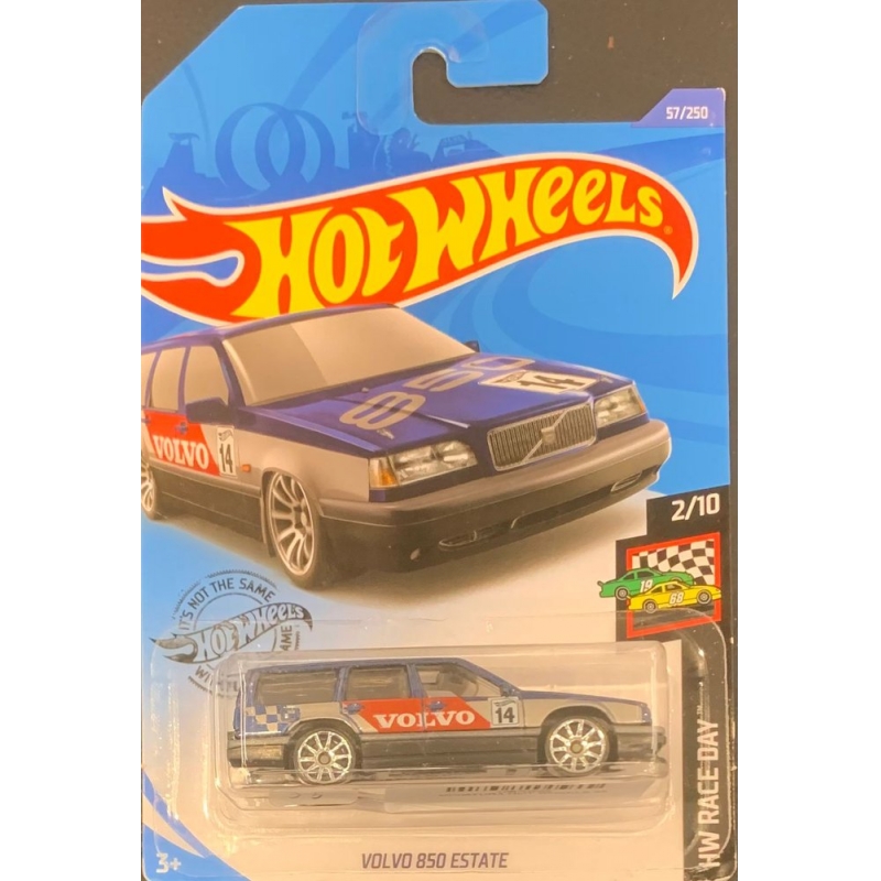 HOT WHEELS - VOLVO 850 STATE AZUL DE 2018 2/10 COM BLISTER NORMAL