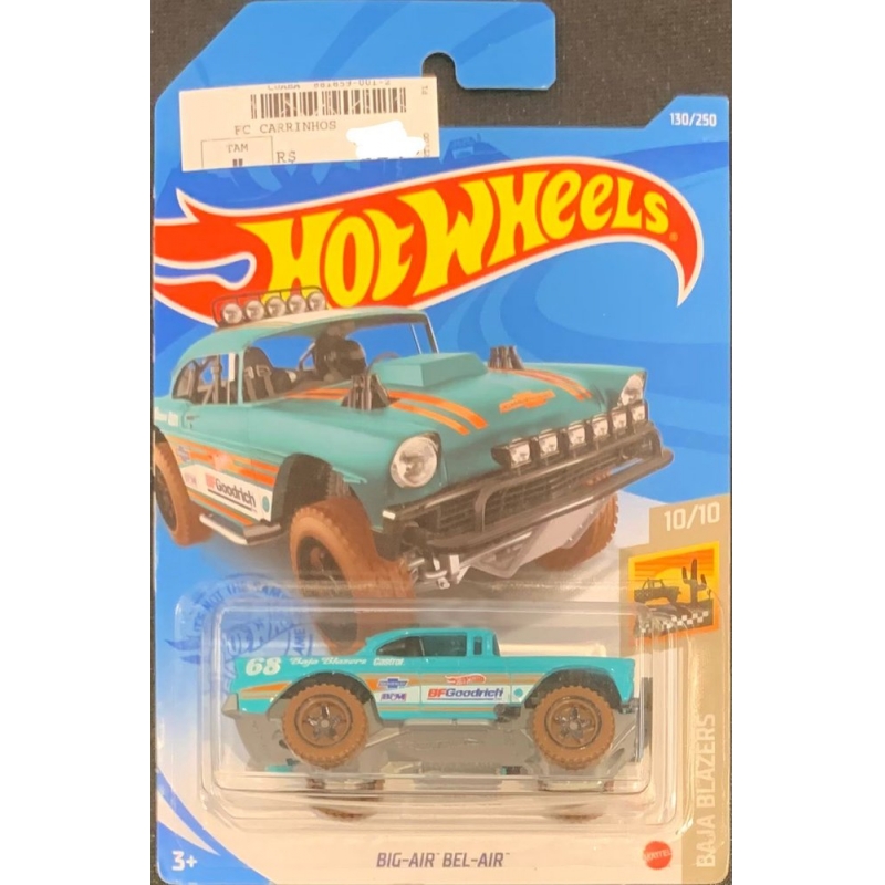 HOT WHEELS - BIG-AIR BEL-AIR VERDE DE 2020 10/10 COM BLISTER NORMAL