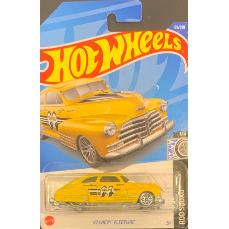 HOT WHEELS - ´47 CHEVY FLEETLINE AMARELO DE 2021 1/5 COM BLISTER NORMAL