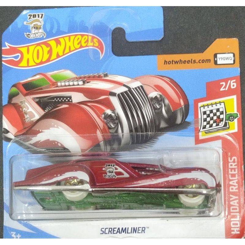 HOT WHEELS SCREAMLINER 2/6 2017 VERMELHO EMBALAGEM PEQUENA