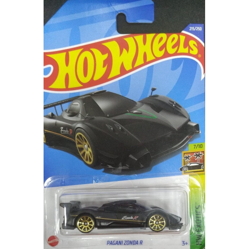 HOT WHEELS PAGANI ZONDA R 7/10 PRETO 2021 EMBALAGEM NORMAL