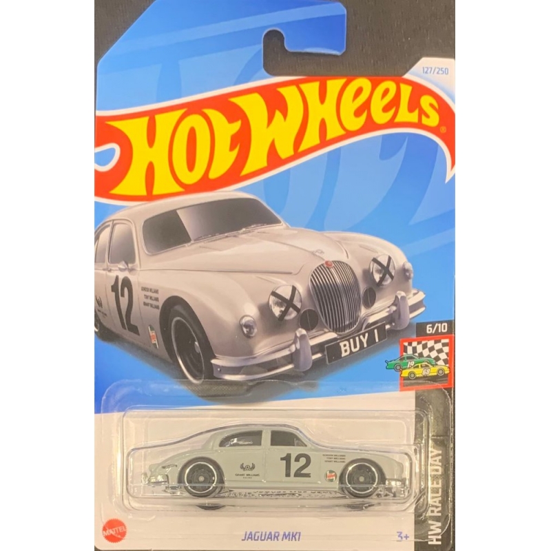 HOT WHEELS - JAGUAR MK1 CINZA DE 2021 6/10 COM BLISTER NORMAL