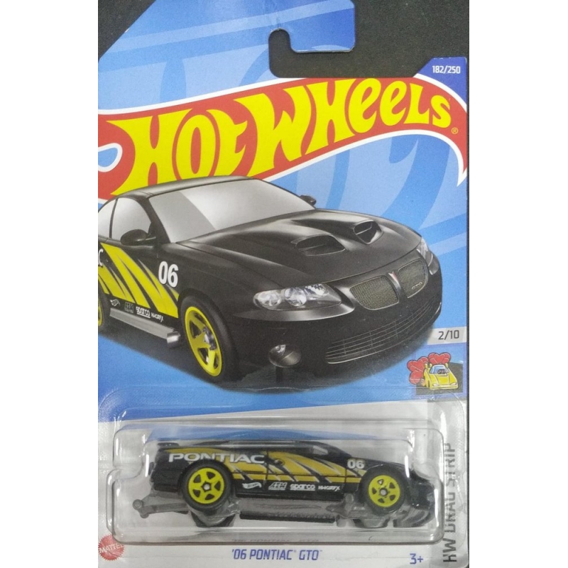 HOT WHEELS 06 PONTIAC GTO 2/10 PRETO 2021EMBALAGEM NORMAL