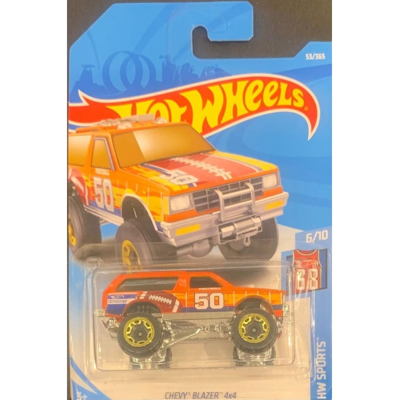 HOT WHEELS - CHEVY BLAZER 4x4 LARANJA DE 2017 6/10 COM BLISTER NORMAL