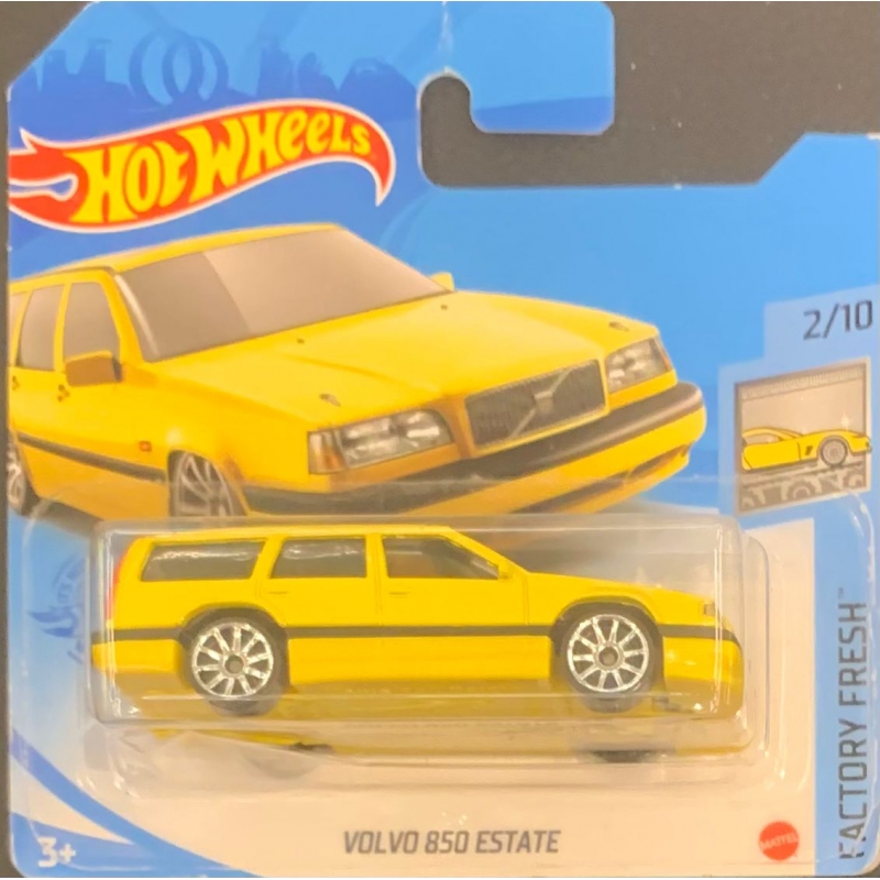 HOT WHEELS - VOLVO 850 ESTATE AMARELO 2018 2/10 COM BLISTER PEQUENO