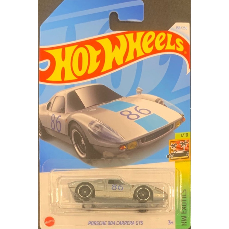 HOT WHEELS - PORSCHE 904 CARRERA GTS CINZA DE 2021 1/10 COM BLISTER NORMAL