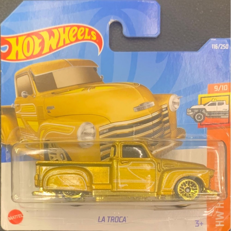 HOT WHEELS - LA TROCA DOURADO DE 2021 9/10 COM BLISTER PEQUENO