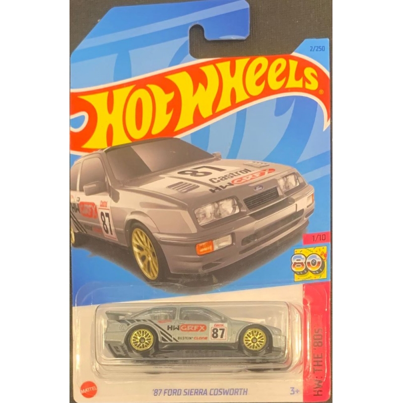 HOT WHEELS - ´87 SIERRA COSWORTH CINZA DE 2021 1/10 COM BLISTER NORMAL