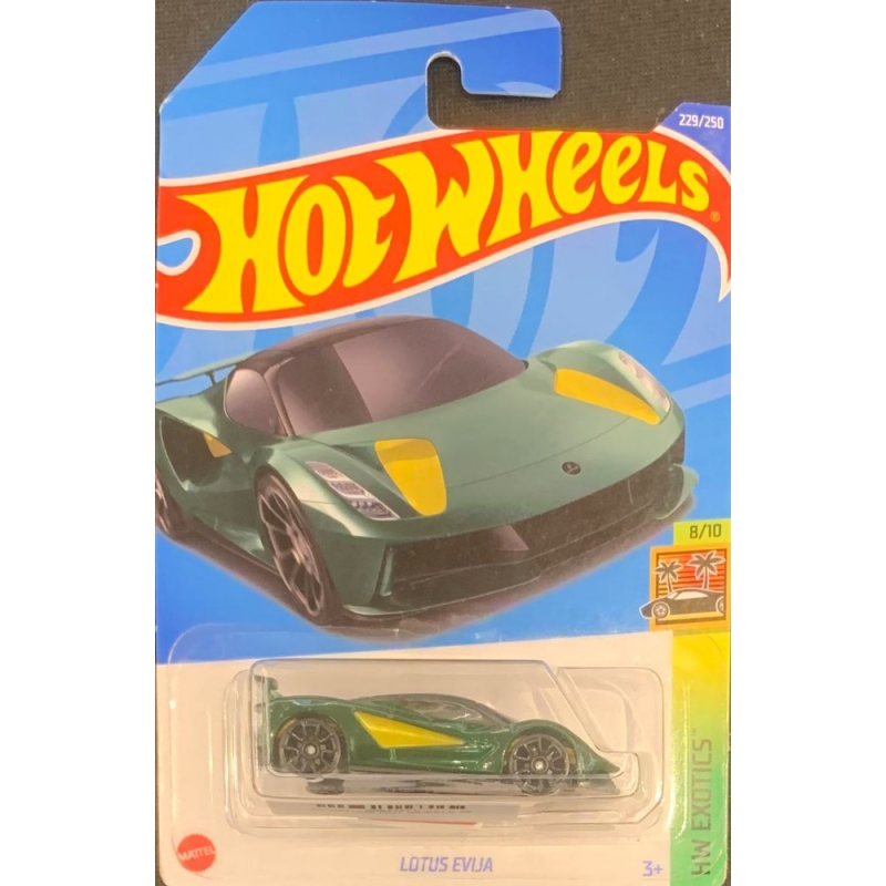 HOT WHEELS - LOTUS EVIJA VERDE DE 2021 8/10 COM BLISTER NORMAL