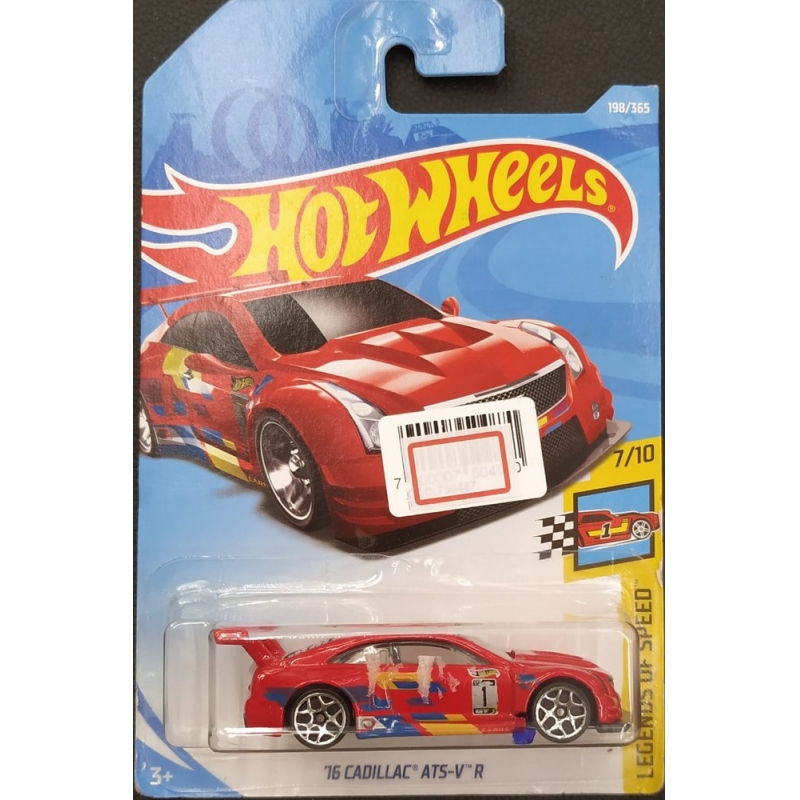 HOT WHEELS - ´16 CADILLAC ATS-V R VERMELHO DE 2017 7/10 COM BLISTER NORMAL