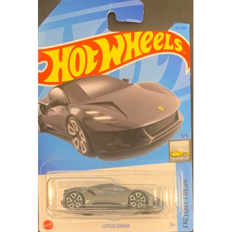 HOT WHEELS -LOTUS EMIRA CINZA DE 2021 3/5 COM BLISTER NORMAL