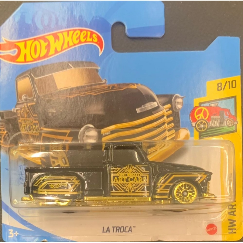 HOT WHEELS - LA TROCA PRETO DE 2018 8/10 COM BLISTER PEQUENO