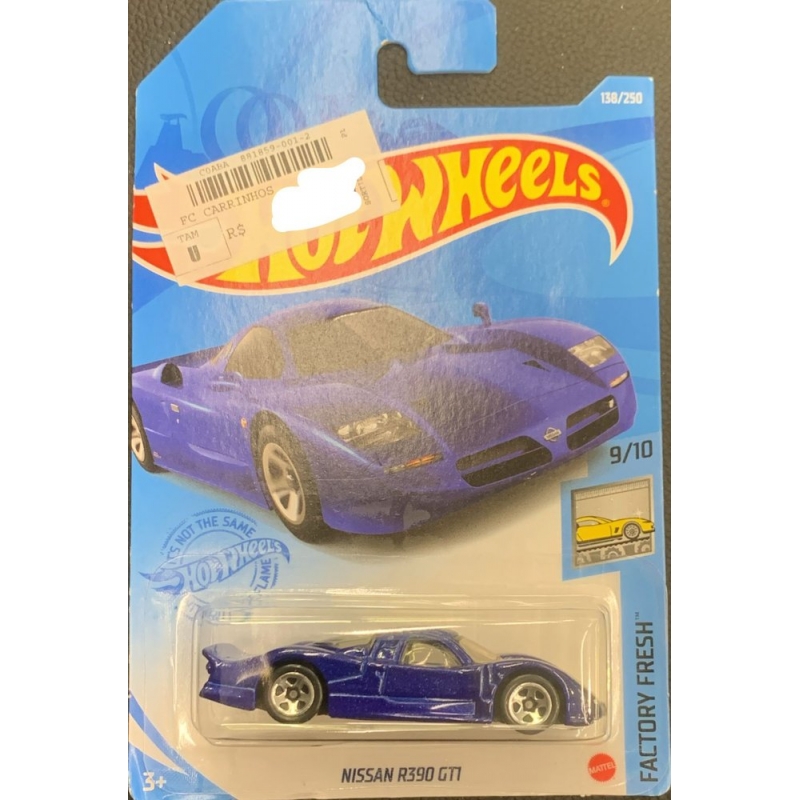 HOT WHEELS NISSAN R390 GT1 2020 AZUL COM EMBALAGEM NORMAL