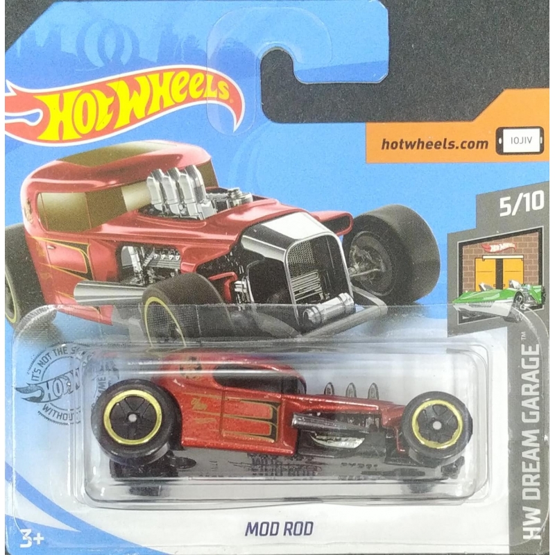 HOT WHEELS MOD ROD 5/10 2018 VERMELHO EMBALAGEM PEQUENA