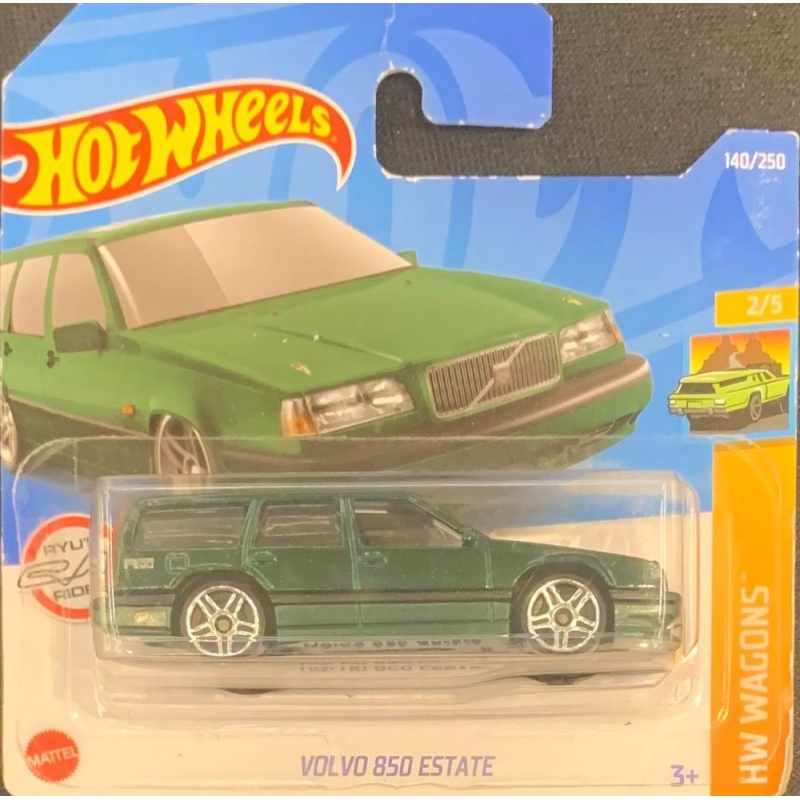 HOT WHEELS - VOLVO 850 ESTATE VERDE DE 2021 2/5 COM BLISTER PEQUENO