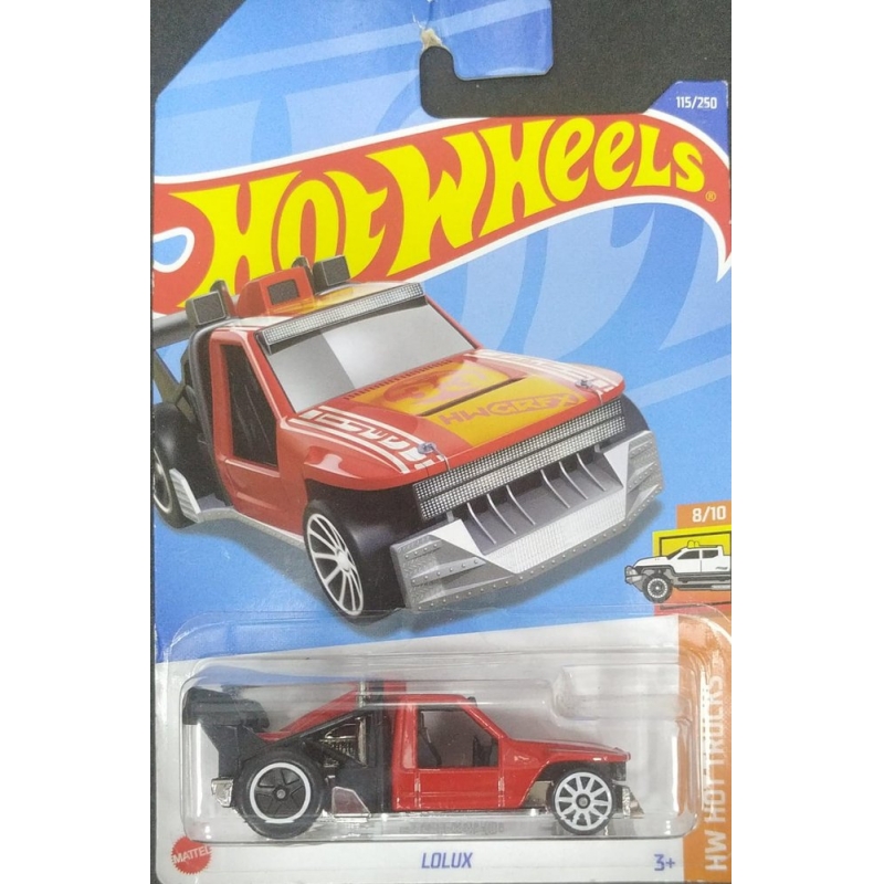 HOT WHEELS LOLUX 8/10 2021 VERMELHO EMBALAGEM NORMAL