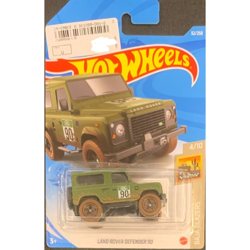 HOT WHEELS - LAND ROVER DEFENDER 90 VERDE DE 2020 4/10 COM BLISTER NORMAL