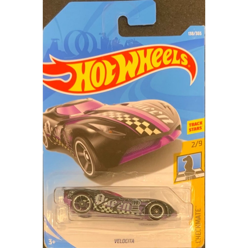 HOT WHEELS - CHECKMATE VELOCITA PRETO DE 2017 2/9 COM BLISTER NORMAL