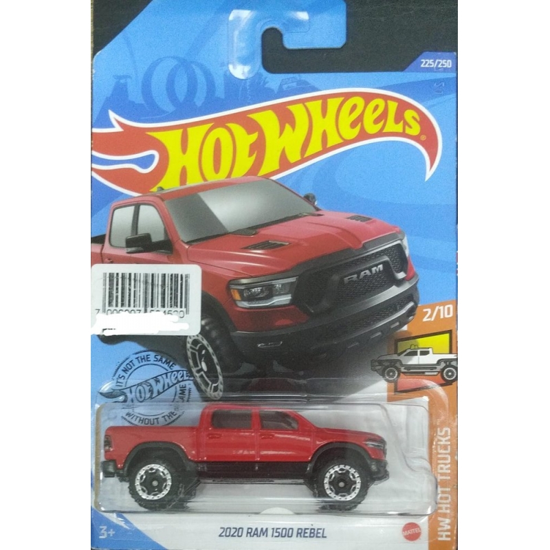 HOT WHEELS 2020 RAM 1500 REBEL 2/10 2018 VERMELHO EMBALAGEM NORMAL