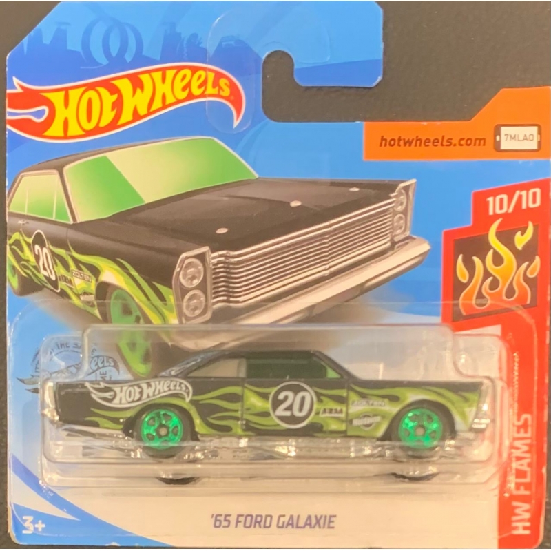 HOT WHEELS - ´65 FORD GALAXIE PRETO DE 2018 10/10 COM BLISTER PEQUENO