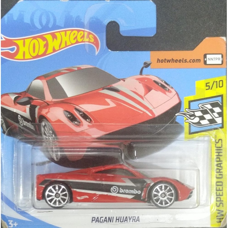 HOT WHEELS PAGANI HUAYRA 5/10 2018 VERMELHO EMBALAGEM PEQUENA