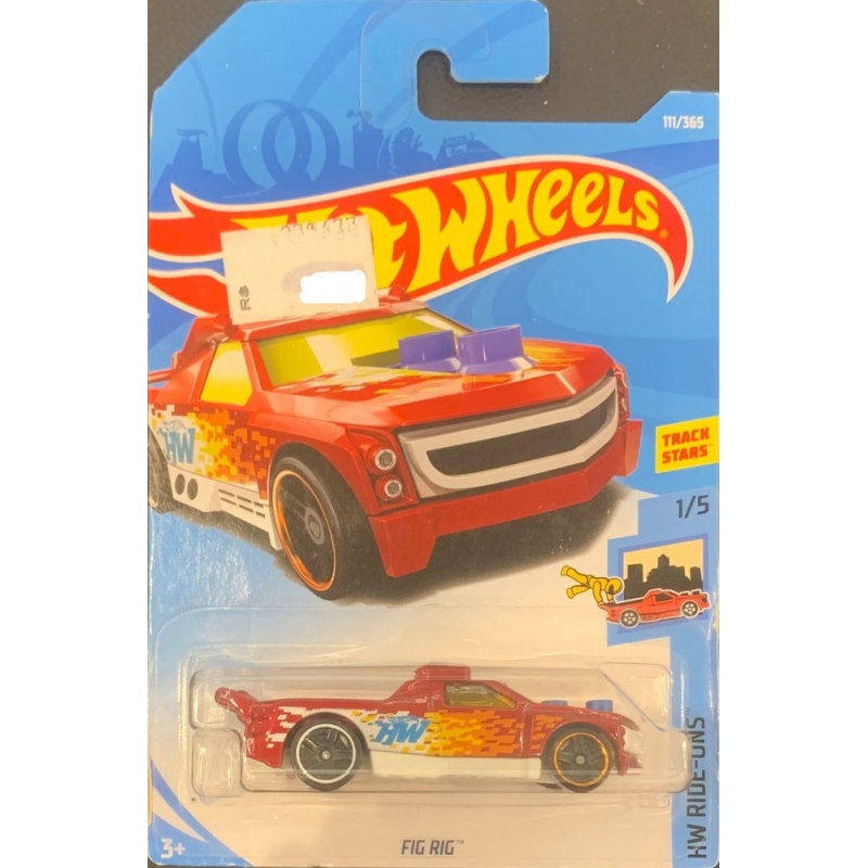 HOT WHEELS - FIG RIG VERMELHO DE 2017 1/5 COM BLISTER NORMAL