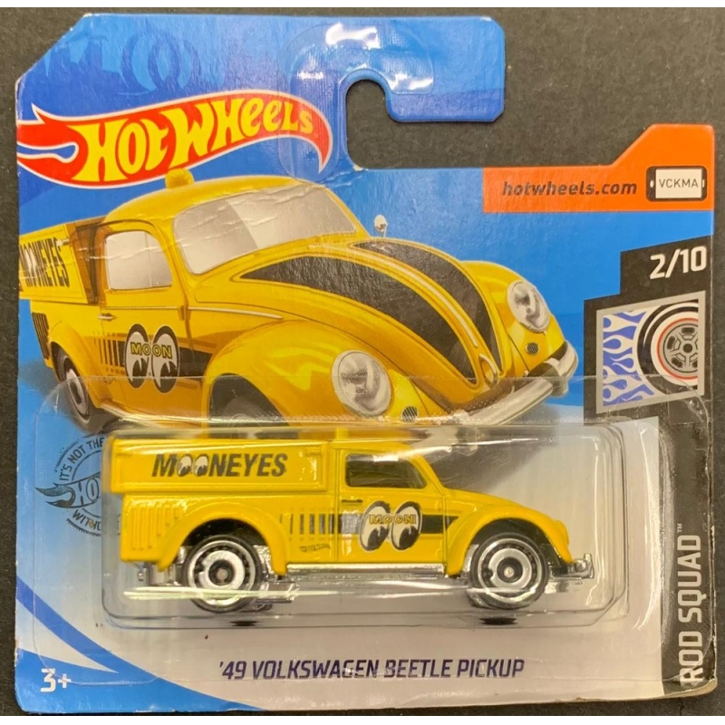 HOT WHEELS -´49 VOLKSWAGEN BEETLE PICKUP AMARELA DE 2018 2/10 BLISTER PEQUENO