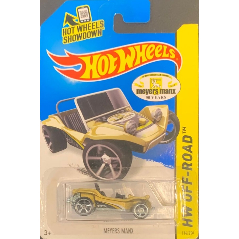 HOT WHEELS - MEYERS MANX DOURADO DE 2013 COM BLISTER NORMAL