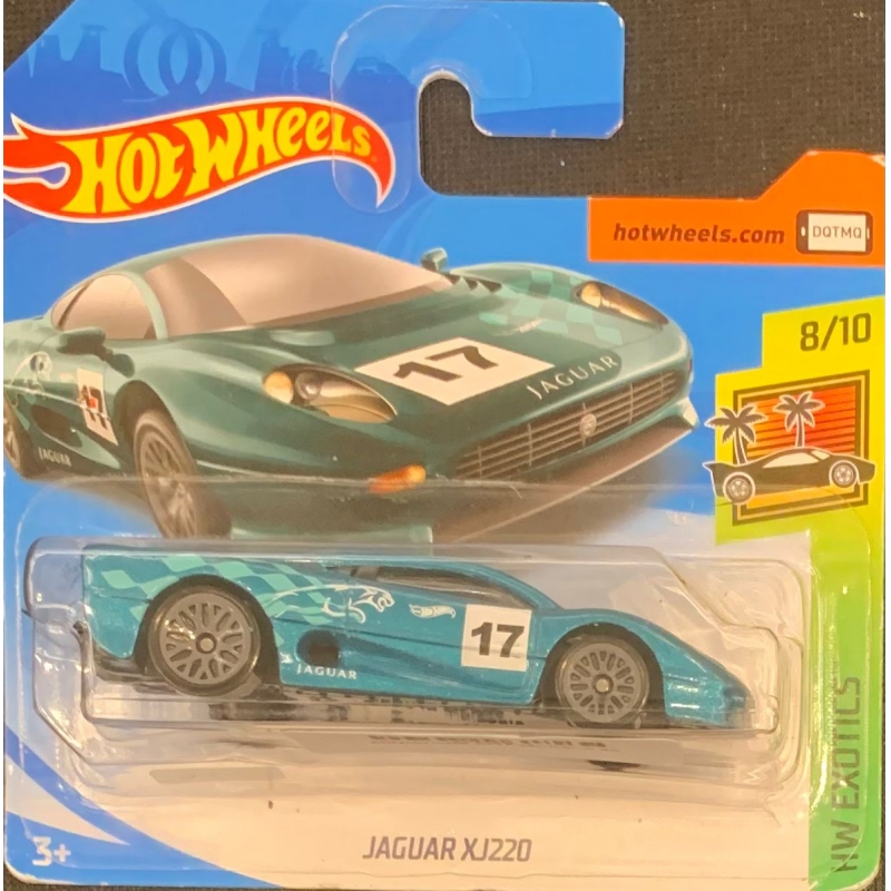 HOT WHEELS - JAGUAR XJ220 VERDE DE 2018 8/10 COM BLISTER PEQUENO