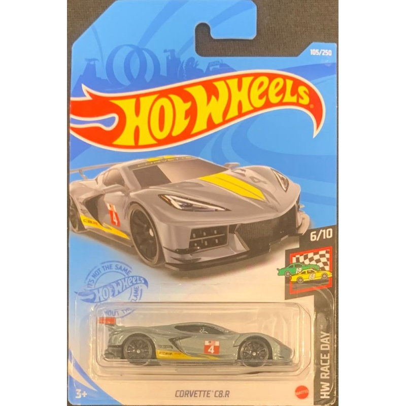 HOT WHEELS - CORVETTE C8.R CINZA DE 2020 6/10 COM BLISTER NORMAL