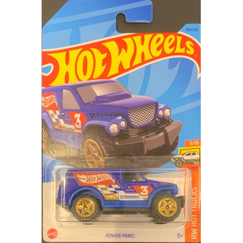 HOT WHEELS - POWER PANEL AZUL DE 2021 5/10 COM BLISTER NORMAL