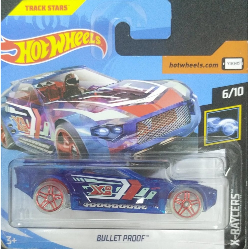 HOT WHEELS BULLET PROOF 6/10 2017 AZUL EMBALAGEM PEQUENA