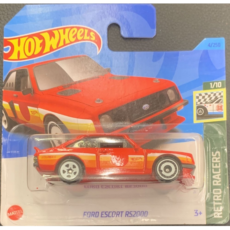 HOT WHEELS - FORD ESCORT RS2000 1/10 2021VERMELHO COM BLISTER NORMAL