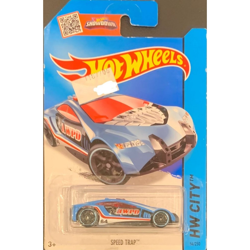 HOT WHEELS - SPEED TRAP AZUL DE 2013 COM BLISTER NORMAL