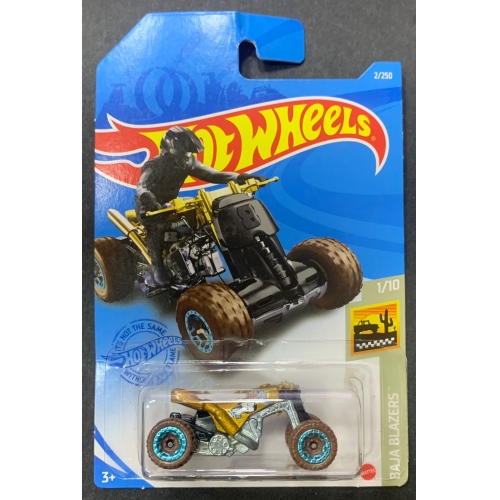 HOT WHEELS - QUADRICICLO QUAD ROD DOURADO