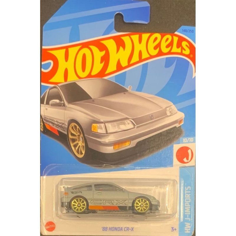 HOT WHEELS - ´88 HONDA CR-X CINZA DE 2021 10/10 COM BLISTER NORMAL