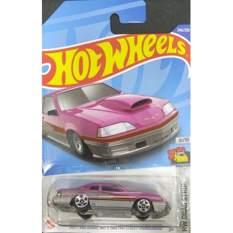 HOT WHEELS MATT AND DEBBIE 1988 PRO STREET ROXO 10/10 HW DRAG 2021 BLISTE NORMAL