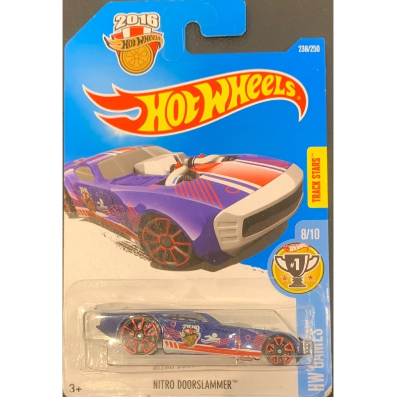 HOT WHEELS - NITRO DOORSLAMMER AZUL DE 2015 8/10 COM BLISTER NORMAL