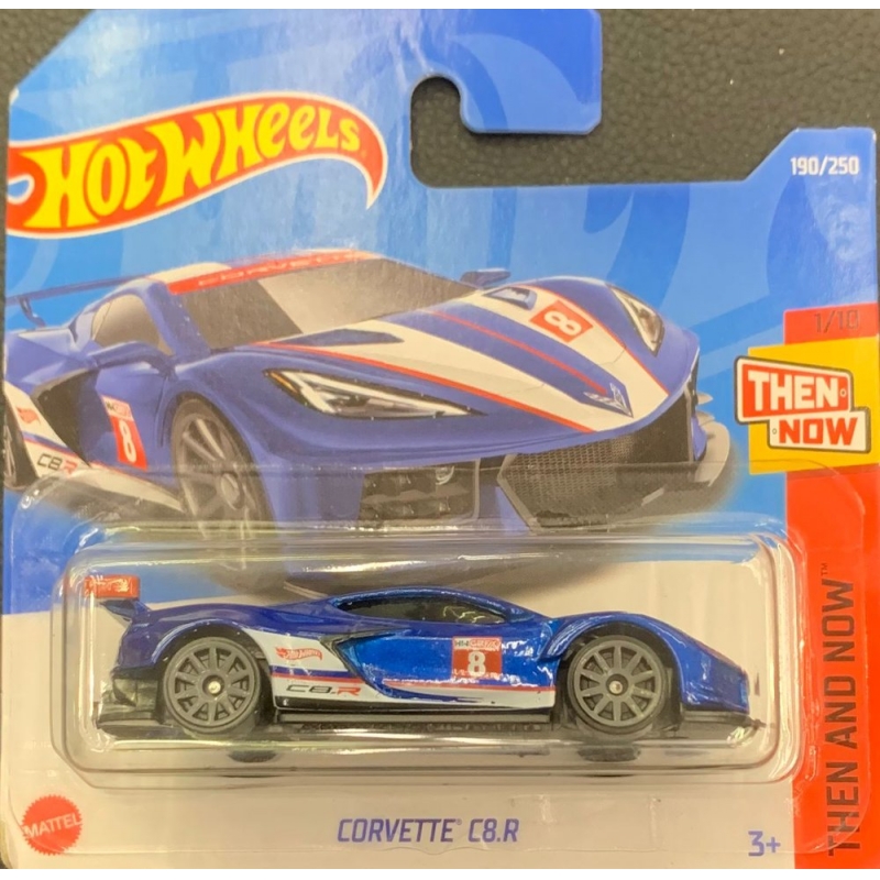 HOT WHEELS - CORVETTE C8.R AZUL DE 2021 1/10 COM BLISTER PEQUENO