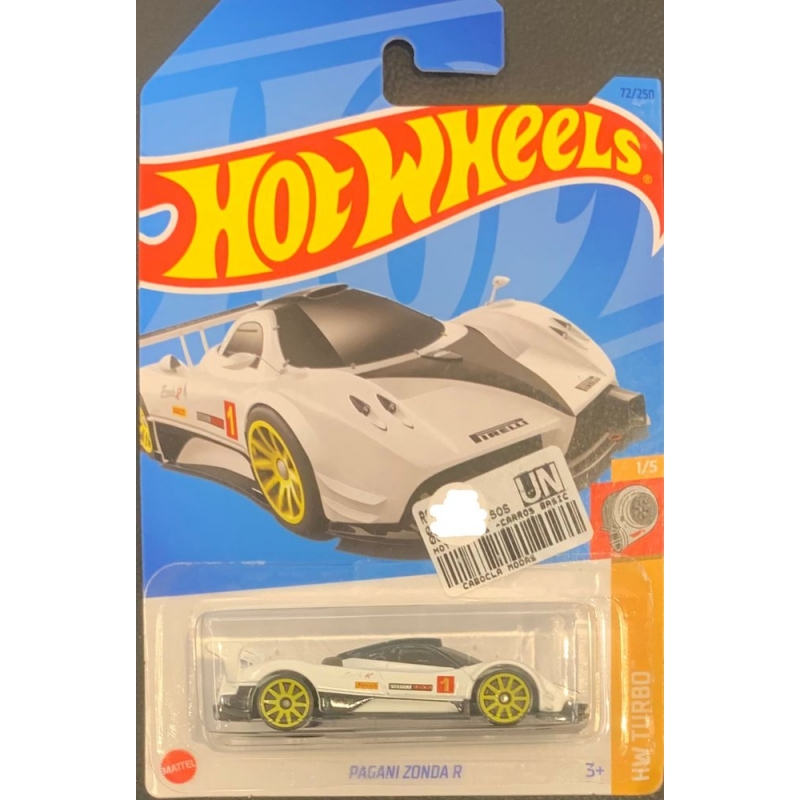 HOT WHEELS - PAGANI ZONDA R BRANCO DE 2021 1/5 COM BLISTER NORMAL