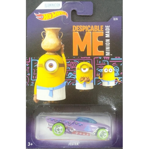 HOT WHEELS MINIONS -JESTER-DESPICABLE ME MINION MADE