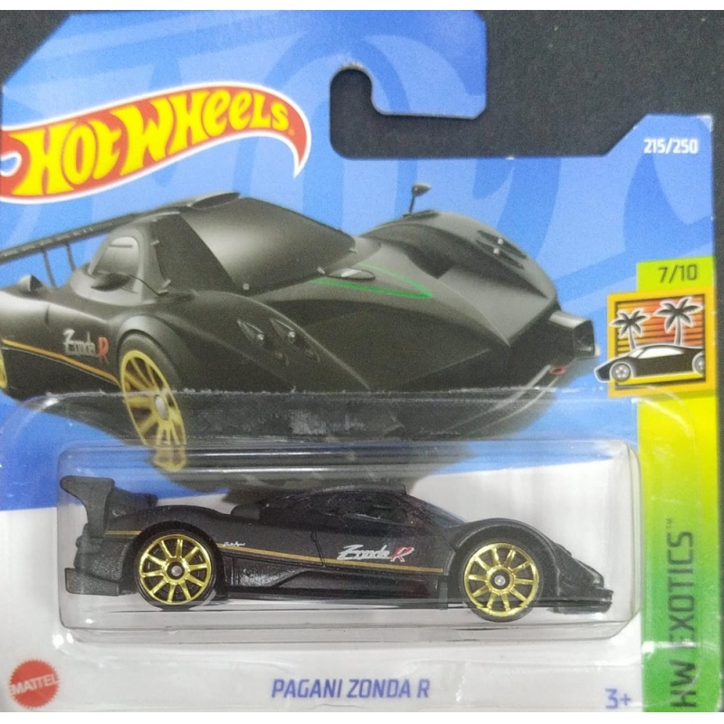 HOT WHEELS PAGANI ZONDA R 7/10 PRETO 2021 EMBALAGEM PEQUENA