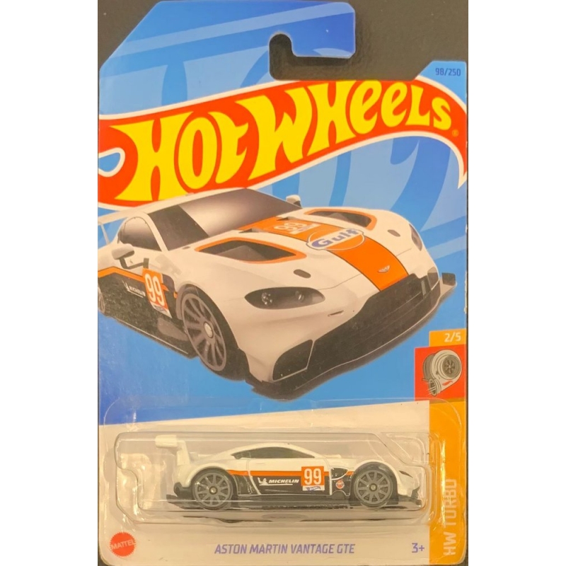 HOT WHEELS - ASTON MARTIN VANTAGE GTE BRANCO DE 2021 2/5 COM BLISTER NORMAL