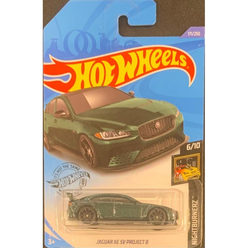 HOT WHEELS - JAGUAR XE SV PROJECT 8 VERDE DE 2018 6/10 COM BLISTER NORMAL